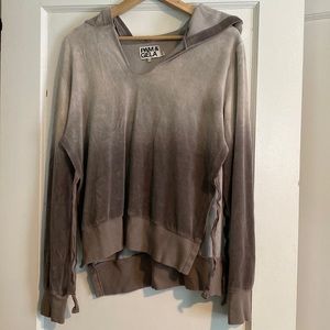 Pam & Gela Velour Side Slit Hoodie